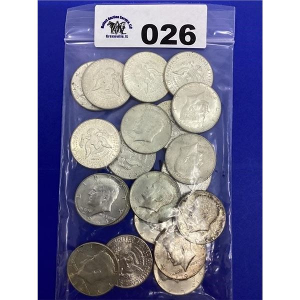 KENNEDY HALVES 1964 (20 COINS)