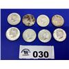Image 1 : KENNEDY HALVES 1964 (8 COINS)