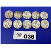 Image 2 : WALKING LIBERTY HALVES (10  COINS)