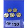 Image 2 : DOLLAR PRESIDENTIAL COINS (5 coins)