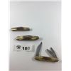 Image 2 : 3 CASE STOCKMAN BONE HANDLED KNIVES- missing