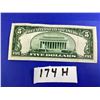 Image 2 : 1934 FIVE DOLLAR BLUE SEAL SILVER CERTIFICATE