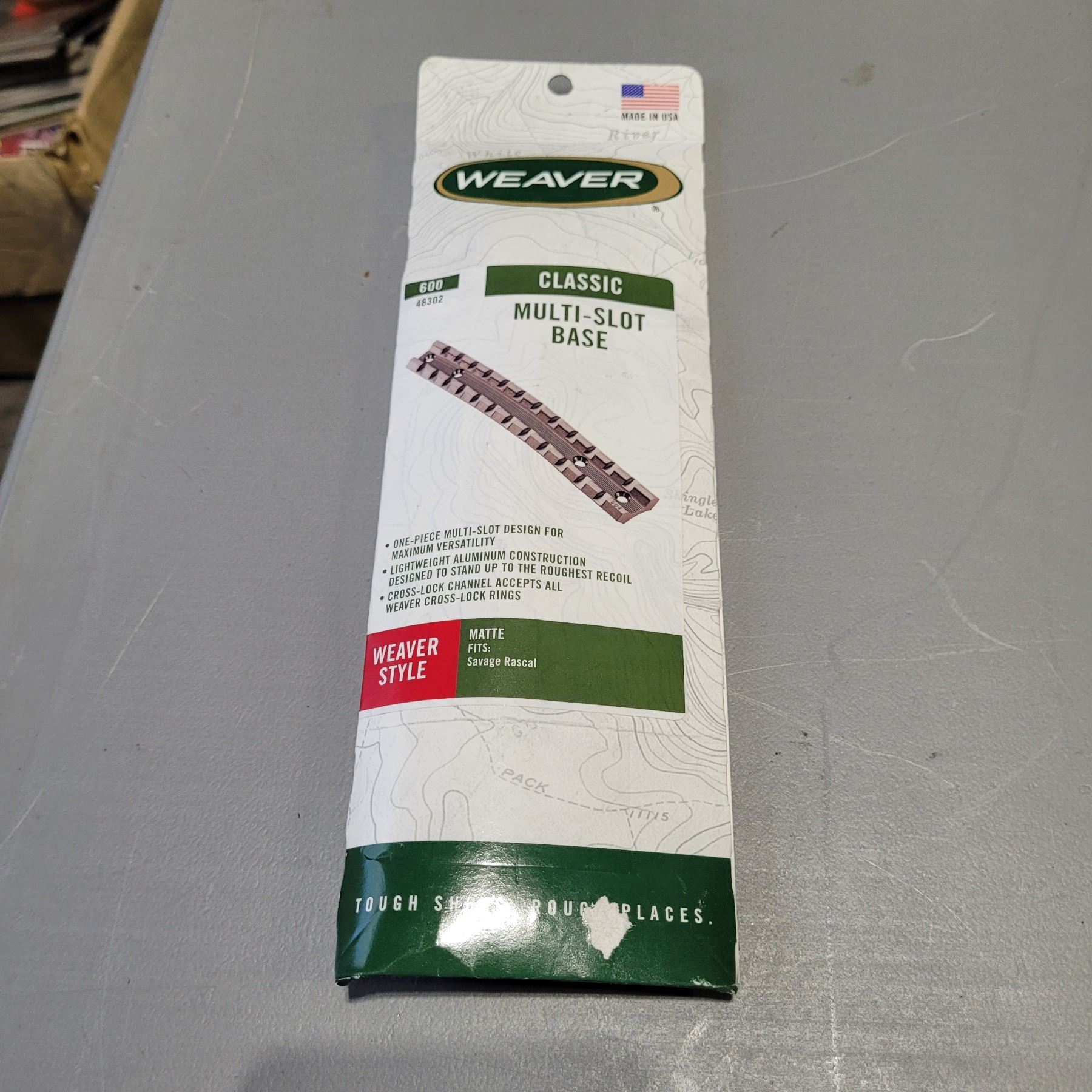 Weaver 1 Piece Multi Slot Base for Savage Rascal