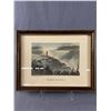 Image 1 : Vintage Framed Art Etching " The Horseshoe Falls, Niagra" by WH Bartlett