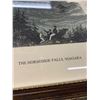 Image 3 : Vintage Framed Art Etching " The Horseshoe Falls, Niagra" by WH Bartlett