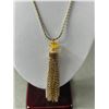 Image 2 : Sara Cov. Tassel Pendant Necklace. Approx. 19" L