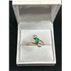 Image 2 : Lovely Plated Ring w/3 Diagonally Set Stones