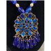 Image 2 : Blue Rhinestone & Pearl Necklace