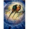 Image 2 : Hand Painted Signed Grimwades Plate Parrots "Austin"