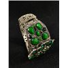 Image 2 : Large Green Stone Bangle