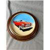 Image 2 : 2 Wood Framed Ltd Edition Milestone Car Society Collector Plates #3 & #6