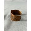Image 3 : Native American Engraved Copper Cuff Bangle