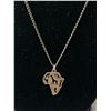 Image 2 : Unusual Sterling Necklace with African Animal Pendant