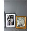 Image 2 : Lot Of Various Framed Wolves, Malamute & Fox Art