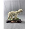 Image 2 : 2 Resin Polar Bear Statues. Approx. 6"L & 8" L
