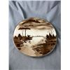 Image 2 : Vintage Art Deco Ceramic Tray Wall Picture, Sandicast Otter Sculpture By Sandra Brue &Wood Carving