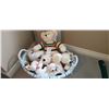 Image 1 : Wicker Basket, Teddies. A