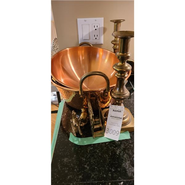 Brass Kettles, Copper Bowls A