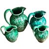 Image 1 : Set of 4 Green Wedgwood Pitchers A