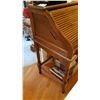 Image 3 : Wood Vintage Style Rolltop Desk C