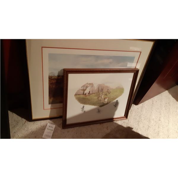 2 Framed Equestrian Pictures A