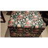Image 3 : Floral Pattern Fabric Chair and Ottoman C
