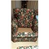 Image 4 : Floral Pattern Fabric Chair and Ottoman C