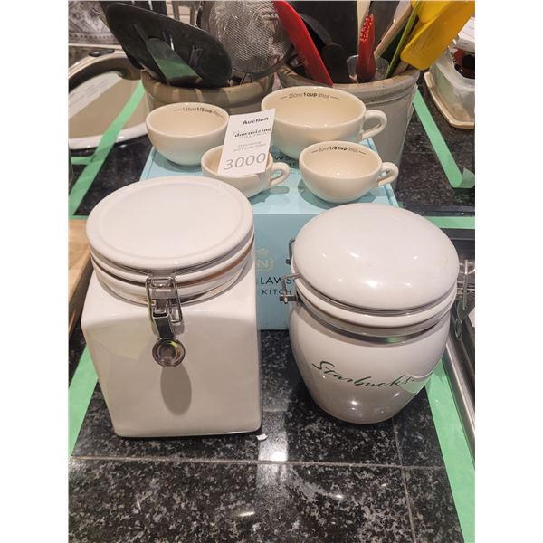 Canisters and Measuring Cups A