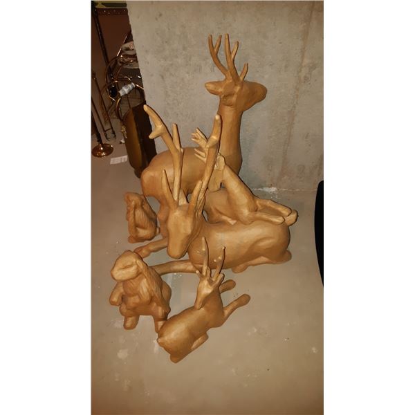 Set of 6 Paper Animal Figures A