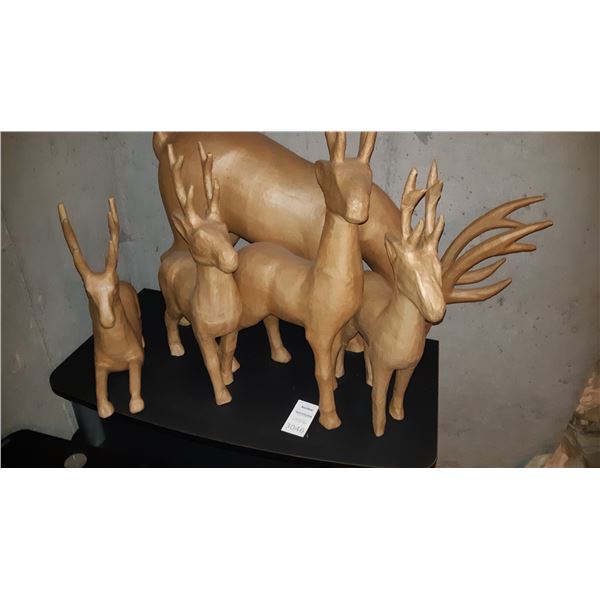 Set of 5 Paper Animal Figures A