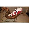 Image 1 : Small Decorative Sleigh with Santa Figure A