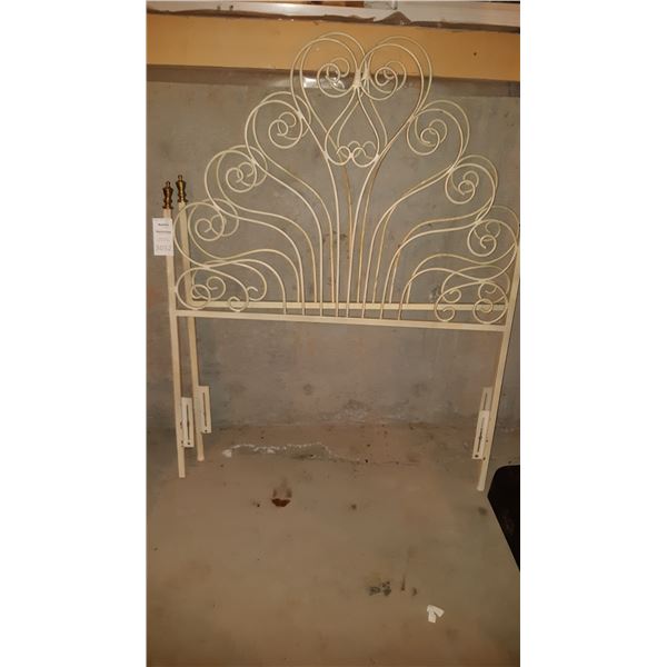 Twin Size Metal Headboard and Footboard C