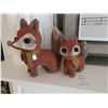 Image 1 : 2 Foxes  felt A