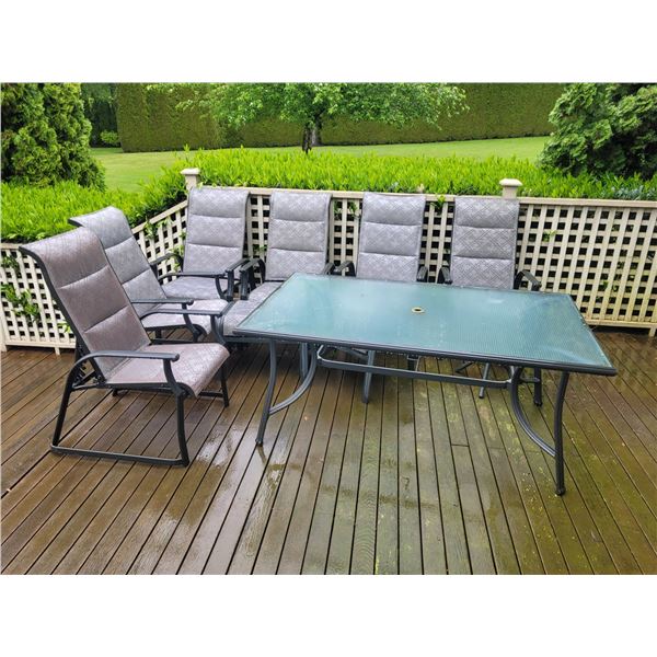 Patio table with  6 chairs C