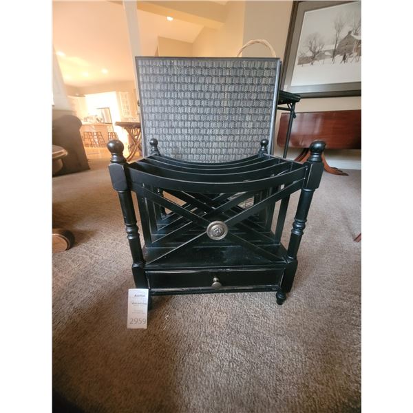 TV trays, magazine holder A