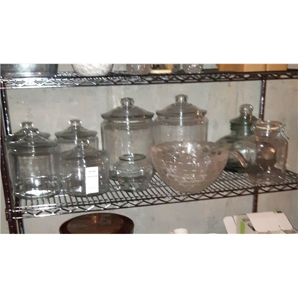 Large Glass Canisters A