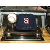 Image 1 : SIGNED CAP & SIGNED BASEBALL W/CASE