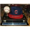 Image 1 : SIGNED CAP & SIGNED BASEBALL W/CASE