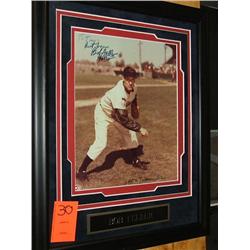 BOB FELLER-SIGNED PHOTO W/