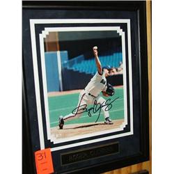 SIGNED PHOTO W/FRAME W/ENGRAVED