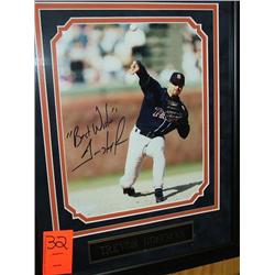 SIGNED PHOTO W/FRAME W/ENGRAVED