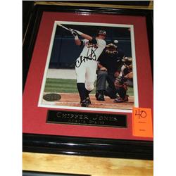 SIGNED PHOTO W/FRAME-CHIPPER JONES-
