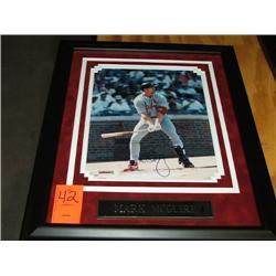 SIGNED PHOTO W/FRAME-MARK MCGUIRE