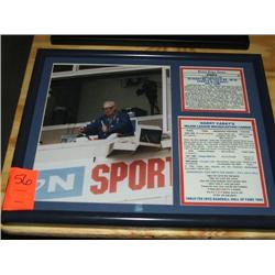 FRAMED PHOTO & ARTICLE-HARRY CARAYS