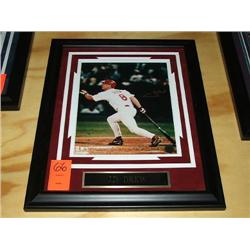 SIGNED PHOTO W/FRAME-JD DREW,