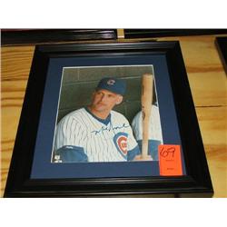 SIGNED PHOTO W/FRAME-CHICAGO CUBS