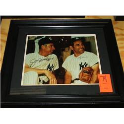 SIGNED PHOTO W/FRAME-JOE DIMAGGIO