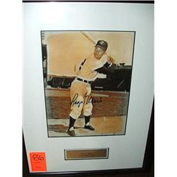 SIGNED PHOTO 8" X 10" W/FRAME,