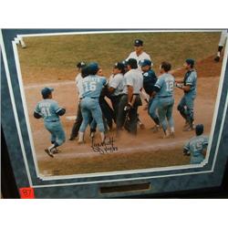 SIGNED PHOTO 16" X 20" W/FRAME,