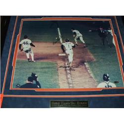 SIGNED PHOTO 16" X 20" W/FRAME,